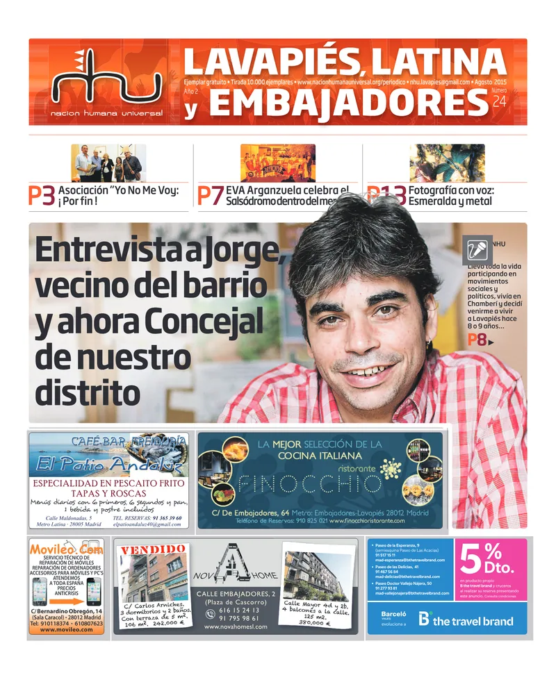 Portada del periódico Nación Humana Universal número 24