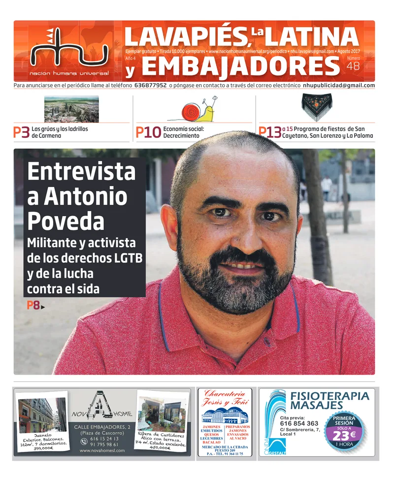 Portada del periódico Nación Humana Universal número 48