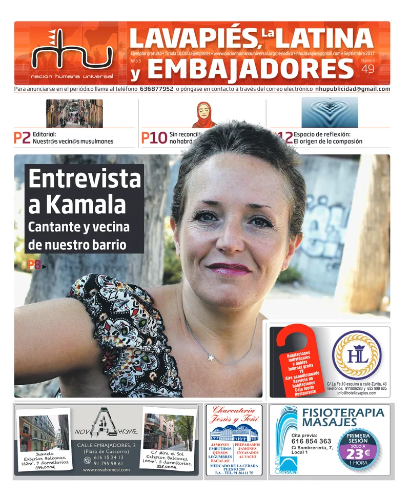 Portada del periódico Nación Humana Universal número 49